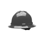 Duo Safety Dove Gray Full-Brim Style Hard Hat Ratchet_noscript