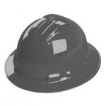 Duo Safety Dove Gray Full-Brim Style Vented Hard Hat_noscript