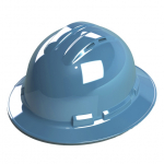 Duo Safety Blue Full-Brim Style Vented Hard Hat_noscript