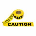 Yellow Barricade Tape, "Caution", 3 Mil, Non-Flammable_noscript