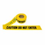 Yellow Barricade Tape, "Caution Do Not Enter", 3 Mil_noscript