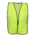 Safety Vest, Non-Rated, Lime Polyester Mesh, Yellow