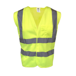 Safety Vest, Type R, Class 2, Mesh, Yellow, 3XL