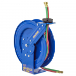 Dual Hose Spring Rewind Hose Reel, 1/4", 25'_noscript