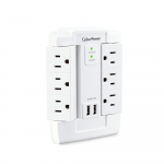 Professional Surge Protector, 6 Outlet White_noscript