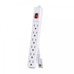 6 Outlet Power Strip, 3' Cord