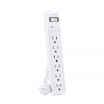 Essential Surge Protector, White 6 Outlet_noscript