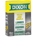 Lumber Crayon, Hex 4-1/2" x 1/2", Yellow_noscript