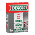 Lumber Crayon, Hex 4-1/2" x 1/2", Red_noscript