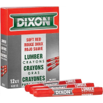 Lumber Crayon, Hex 4-1/2" x 1/2", Soft Red_noscript