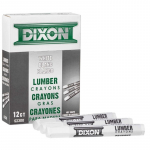 Lumber Crayon, Hex 4-1/2" x 1/2", White_noscript