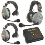 Comstar 3-Person System with Single and Double Headset