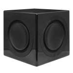 Compact Subwoofer, 30Hz - 160Hz, Black_noscript