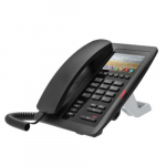 Hotel IP Phone with 3.5" Color Screen Display, Black