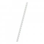 Plastic Comb, Round Back 3/8", 55 Sheets, White
