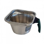 Metal Brew Basket with Green Handle, 16 In. x 6 In.