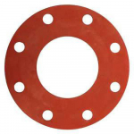 1-1/2" Red Rubber 1/16" Full Face 150# Gasket
