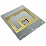 17547 Cover 1/4" Square Brass Flange