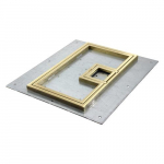 17561 Cover, 1/2" Brass Squared Flange