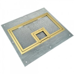 17560 Cover 1/4" Square Brass Flange