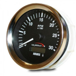 ATH Series Tachometer with Hourmeter, Bright SS