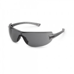 Luminary Silver Temple Gray Lens Safety Glasses_noscript