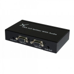 VGA Splitter 1x2 Ports, 1 In 2 Out, 15 Pin, 3 Audio Ports