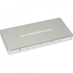 5x1 HDMI Aluminum 4K 2K 3D 60Hz 5 In 1 Out Switch_noscript