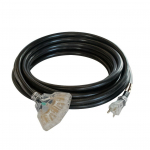 20 Amp Generator Cord w/ Lighted Outlet, 25 ft_noscript