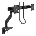 Monitor Arm, Two-Piece Clamp Mount with Base