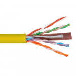 500Mhz Bulk Cable with Solid Wire, Yellow