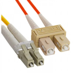 LC-SC Duplex Multimode 62.5/125 Fiber Patch Cable, 2M