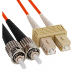 SC-ST Multimode 62.5/125 Fiber Optic Patch Cable, 10M