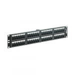 Voice 6P2C Patch Panel with Male Telco in 48 Ports