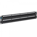 CAT5e Feed-Through Patch Panel for 48 Ports in 2 RMS