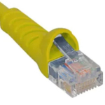 CAT5e Molded Boot Patch Cord, 1' Yellow