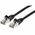 Cat6a S/FTP Patch Cable, 1 ft., Black