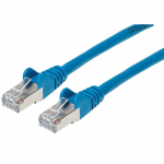 Cat6a S/FTP Patch Cable, 1 ft., Blue
