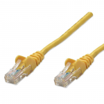 Network Cable, Cat5e, UTP 0.5 ft., Yellow
