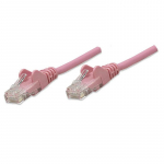 Network Cable, Cat5e, UTP 1 ft., Pink