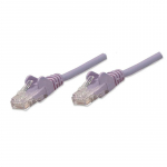 Network Cable, Cat5e, UTP 0.5 ft., Purple