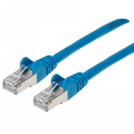 Cat6a S/FTP Patch Cable, 7 ft., Blue