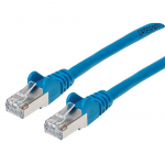 Cat6a S/FTP Patch Cable, 10 ft., Blue