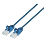 Cat6 UTP Slim Network Patch Cable, 1.5 ft, Blue