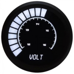 LED Analog Bargraph Voltmeter 12-16 Volt, White