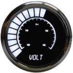 LED Analog Bargraph Voltmeter 12-16 Volt, White