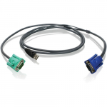 6" USB/VGA Bonded KVM Cable