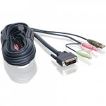 6" DVI-D Single Link USB KVM Cable_noscript