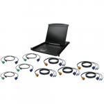 8-Port 19" LCD KVM Drawer Kit, USB KVM Cables_noscript