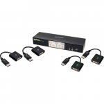 2-Port DualView Dual-Link DVI KVMP Switch, Audio